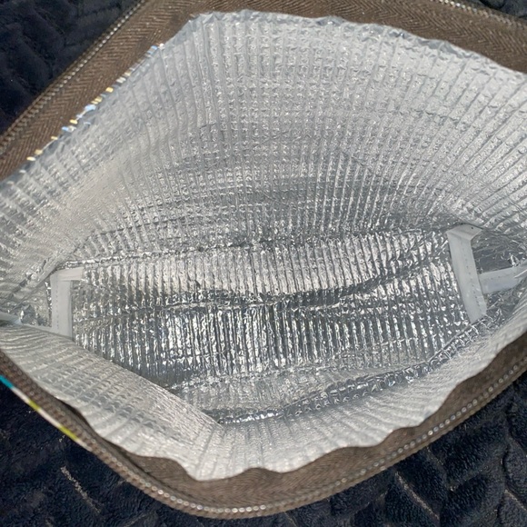 THIRTY-ONE  Thermal Zipper Pouch Bag  Sea Plaid  Retired Bag Cold Or Hot - Picture 10 of 13